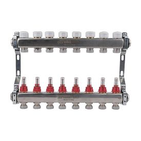 Блок колл. с расход. 1"х8 вых Евроконус 3/4